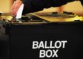 A photo of a ballot box